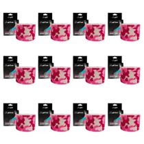 Combo 12 Fita Tapping Pós Cirurgia Bandagem Camuflado Aktive