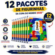 Combo 12 Pacotes Figurinhas Copa Do Mundo 2026 Futebol Panini Lacrados Pronta Entrega