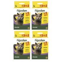 Combo 12 Pipetas 0,5ml Fiprolex Ceva Para Gatos Antipulgas