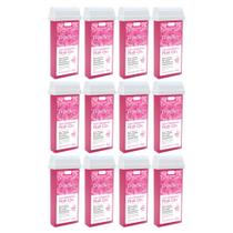 Combo 12 refil cera roll on rosa 100g depilação depilflax Combo 12 refil cera roll on rosa 100g depilação depilflax