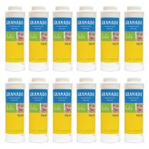 combo 12x talco tradicional granado para bebê pós banho máxima proteção evita alergia assaduras 100g
