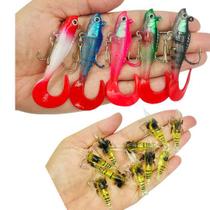 Combo 15 Iscas Artificiais 5 Lambari + 10 camarão Combo 15 Iscas Artificiais 5 Lambari + 10 camarão