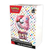 Combo 18 Pacotes Pokémon Booster 108 Cartas - Escarlate e Violeta 151 Copag