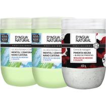 COMBO 1un PIMENTA NEGRA + 2un GEL REDUTOR DÁGUA NATURAL