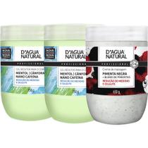 COMBO 1un PIMENTA NEGRA + 2un GEL REDUTOR DÁGUA NATURAL