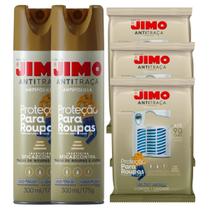 COMBO 2 Anti Traça Jimo 300ml + 3 Cartelas Anti Traça Jimo