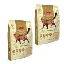 Combo 2 Areia Biodegradável Kadi Grãos Mistos 4Kg