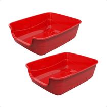 Combo 2 Bandeja Jumbox Pet Injet - Vermelha