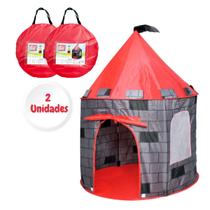 Combo 2 Barracas Infantil Tenda Castelo Torre com Bolsa de Transporte