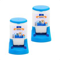 Combo 2 Bebedouro Prático Alvorada 3 Litros - Azul
