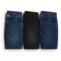Combo 2 Bermudas Masculinas Brim Jeans Barato Atacado Oferta - Combo 2 Bermudas Masculinas Brim Jeans Barato Atacado Oferta -