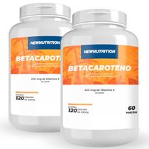 Combo 2 Betacaroteno 120 Cápsulas - 600mcg de Vitamina a - NEWNUTRITION