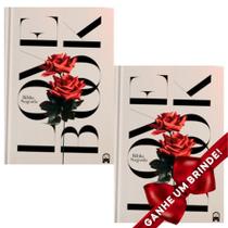 Combo 2 Bíblias Sagradas Love Book Rosa Jesus Copy Capa Dura Letra Média Cristã Evangélica Gospel Índice Crente Feminina Mulher Homem Leão Jovem