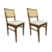 Combo 2 Cadeiras Uttar Com Palha Indiana