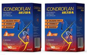 Combo 2 caixas Condroflan Ultra 60 cápsulas ( colágeno tipo II +vitamina D + Magnésio ) -Airela