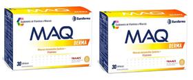 Combo 2 caixas Suplemento Vitamínico-Mineral Maq Derma com 30 Cápsulas
