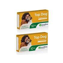 Combo 2 Caixas Vermífugo Top Dog 10Kg 4 Capsulas Cada