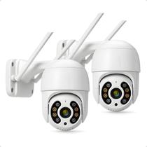 Combo 2 Câmeras A8 A Prova Dágua Full Hd Com Infravermelho Zoom Optico 4x Aplicativo Icsee Top