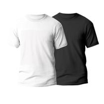 Combo 2 Camisetas Masculina Básica 100% Algodão Sem Estampa
