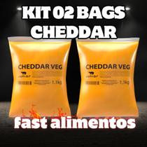 Combo 2 cheddar vegano bag 1.1 kg - 2 unidades