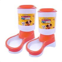 Combo 2 Comedouro Automático Alimenta Pet One - Coral