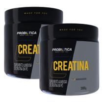 Combo 2 Creatinas Pura Monohidratada Pote 300g - Probiótica