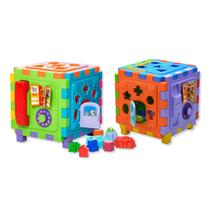 Combo 2 Cubos Didático Infantil Gigante Pedagógico Brinquedo Criança