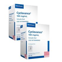 Combo 2 Cyclavance Virbac 100 mg/mL para Cães - 30 mL