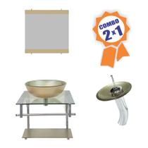 Combo 2 em 1 - Gabinete 45cm Polônia + Torneira Ibiza