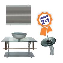 Combo 2 em 1 - Gabinete 70cm Bulgária + Torneira Ibiza