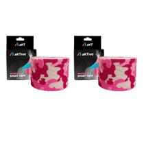 Combo 2 Fita Tapping Pós Cirurgia Bandagem Camuflado Aktive