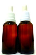 Combo 2 Frascos de vidro Âmbar com Conta gotas 30 ML