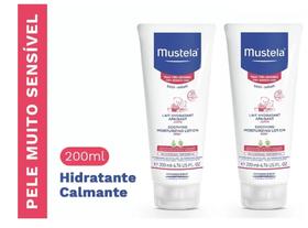 Combo 2 Frascos Hidratante Calmante Para Pele Muito Sensível Mustela 200ml