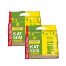 Combo 2 Granulados Para Gatos Katbom - Capim Limão 6kg