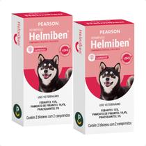 Combo 2 Helmiben Vermífugo Pearson para Cães 10Kg - 4 Comprimidos Combo 2 Helmiben Vermífugo Pearson para Cães 10Kg - 4 Comprimidos
