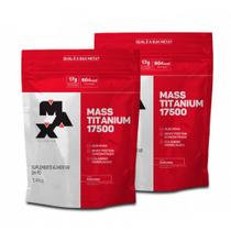 Combo 2 Hipercalórico Mass 17500 Refil 1,4Kg - Max Titanium