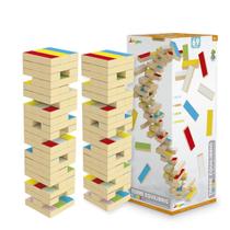 Combo 2 Jogos Torre Madeira Equilíbrio Terremoto Maluca Jenga Passatempo