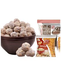 Combo 2 kg de milho de pipoca mushroom + 500g de milho tipo 1