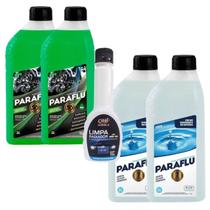 Combo 2 litros aditivo radiador concentrado verde paraflu + 2 litros água desmineralizada paraflu + 1 limpa radiador Combo 2 litros aditivo radiador concentrado verde paraflu + 2 litros água desmineralizada paraflu + 1 limpa radiador
