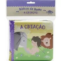 Combo 2 Livros Bíblicos de Banho A Criação Ilustrada Infantil SBN - Livro Cristão