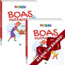 Combo 2 Livros Boas Maneiras (Escolinha Todolivro) Ilustrada Infantil SBN Crianças Infantil Evangélico Filhos Meninos Bebê Cristão Família Gospel - Presente Aniversário História Bíblica Barato
