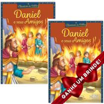 Combo 2 Livros Clássicos da Bíblia: Daniel Ilustrada Infantil SBN Crianças Infantil Evangélico Filhos Meninos Bebê Cristão Família Gospel Igreja