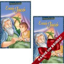 Combo 2 Livros Clássicos da Bíblia: Esaú e Jacó Ilustrada Infantil SBN Crianças Infantil Evangélico Filhos Meninos Bebê Cristão Família Gospel