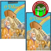 Combo 2 Livros Clássicos da Bíblia: O Dilúvio Ilustrada Infantil SBN - Livro Cristão