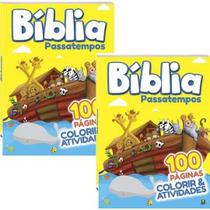Combo 2 Livros Colorir & Atividades: Bíblia - Passatempos Infantil SBN