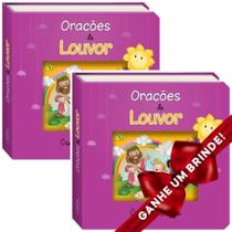 Combo 2 Livros Deus é Dez! Orações de Louvor Ilustrada Infantil SBN Crianças Infantil Evangélico Filhos Meninos Bebê Cristão Família Gospel Igreja