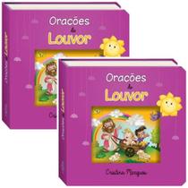 Combo 2 Livros Deus é Dez! Orações de Louvor Ilustrada Infantil SBN - Livro Cristão