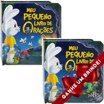 Combo 2 Livros Dia a Dia com Deus: Meu Livro de Orações Infantil SBN Crianças Infantil Evangélico Filhos Meninos Bebê Cristão Família Gospel Igrej