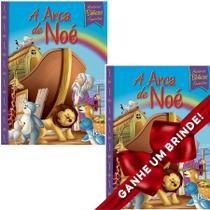 Combo 2 Livros Histórias Bíblicas Favoritas: Arca de Noé Ilustrada Infantil SBN Crianças Infantil Evangélico Filhos Meninos Bebê Cristão Família - Presente Aniversário História Bíblica Barato