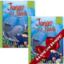 Combo 2 Livros Histórias Bíblicas Favoritas:Jonas e a Baleia Ilustrada Infantil SBN Crianças Infantil Evangélico Filhos Meninos Bebê Cristão Famíl